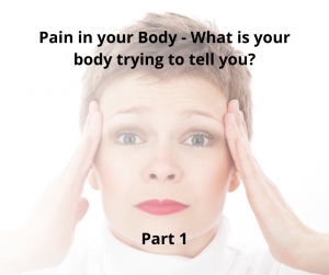 Pain in your Body – What is your Body trying to tell you?